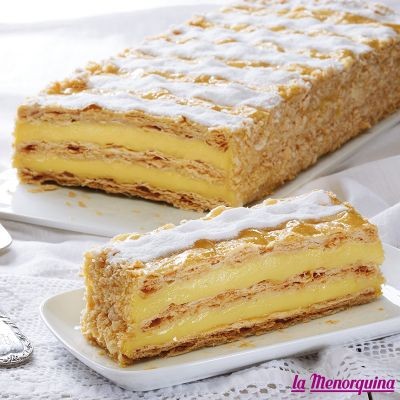 TARTA ITALIANA MILHOJAS DE CREMA (Y